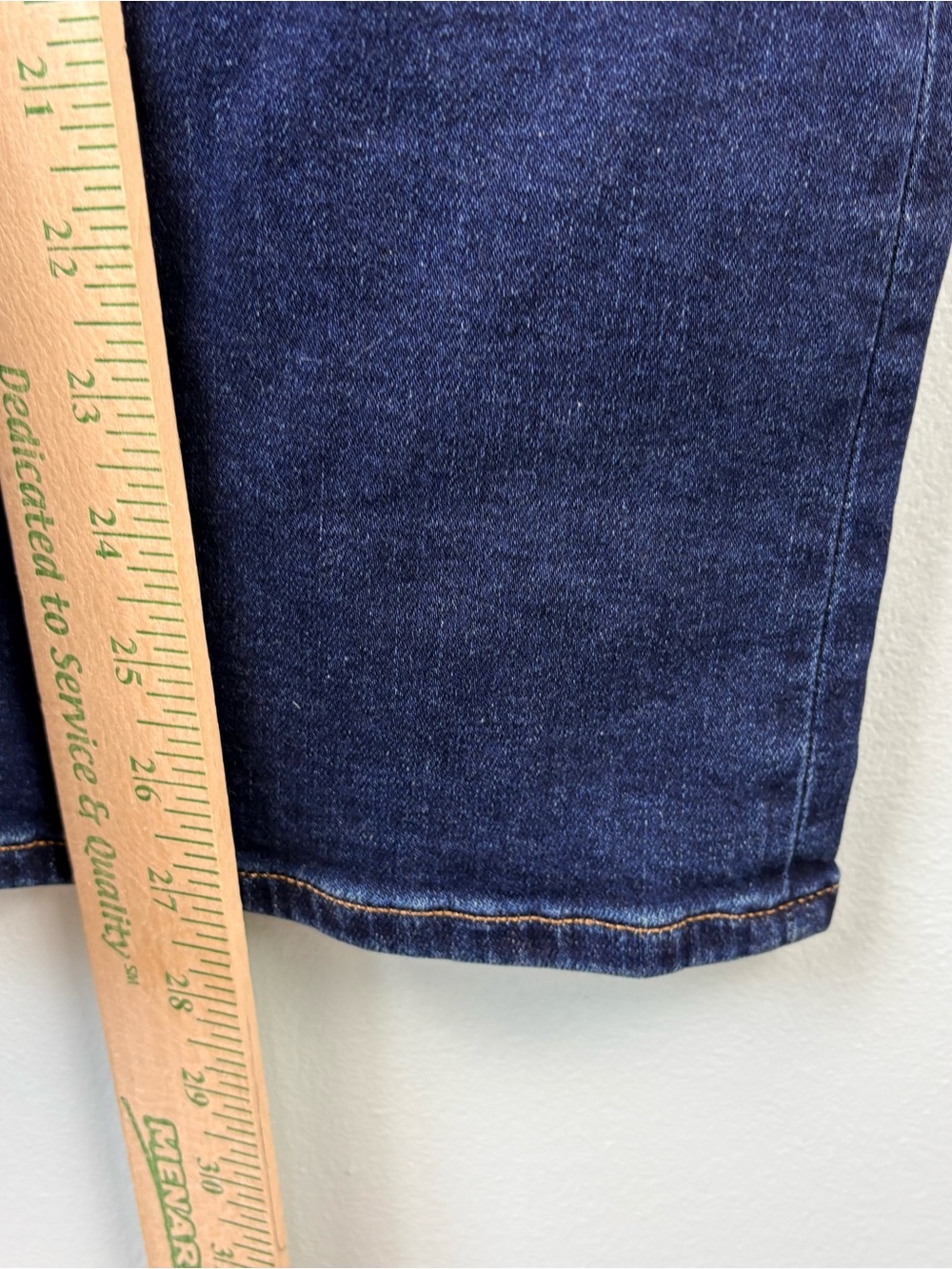 Madewell Mid-Rise Kick Out Crop Jeans NN471 Dark Wash Cali Demi Fit Sz 28 - Picture 15 of 15